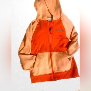Columbia Bright Coral Zip Up spring jacket kids size small